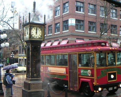 Gastown's Steamclock and Trolley